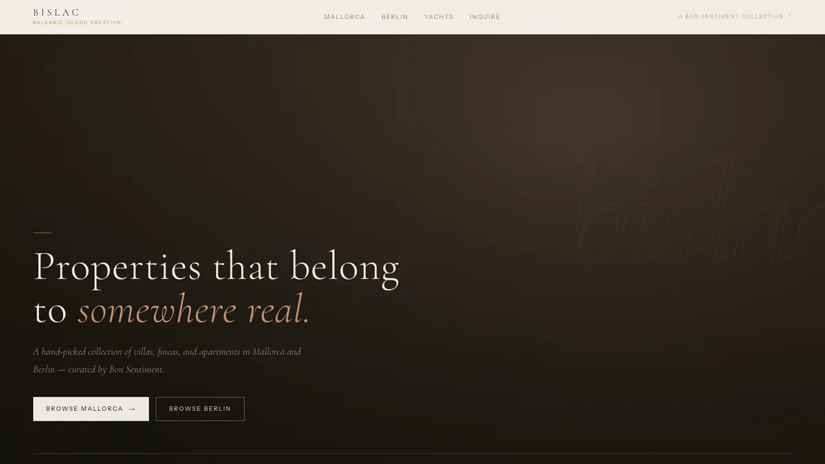 Bislac homepage