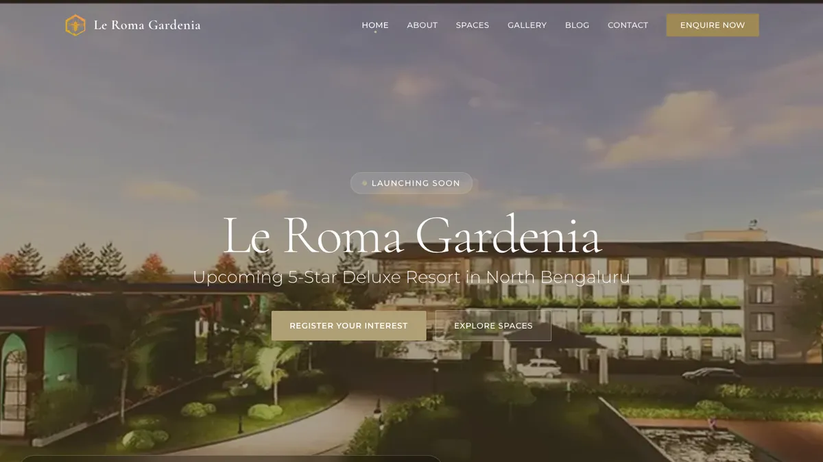 Le Roma Gardenia homepage